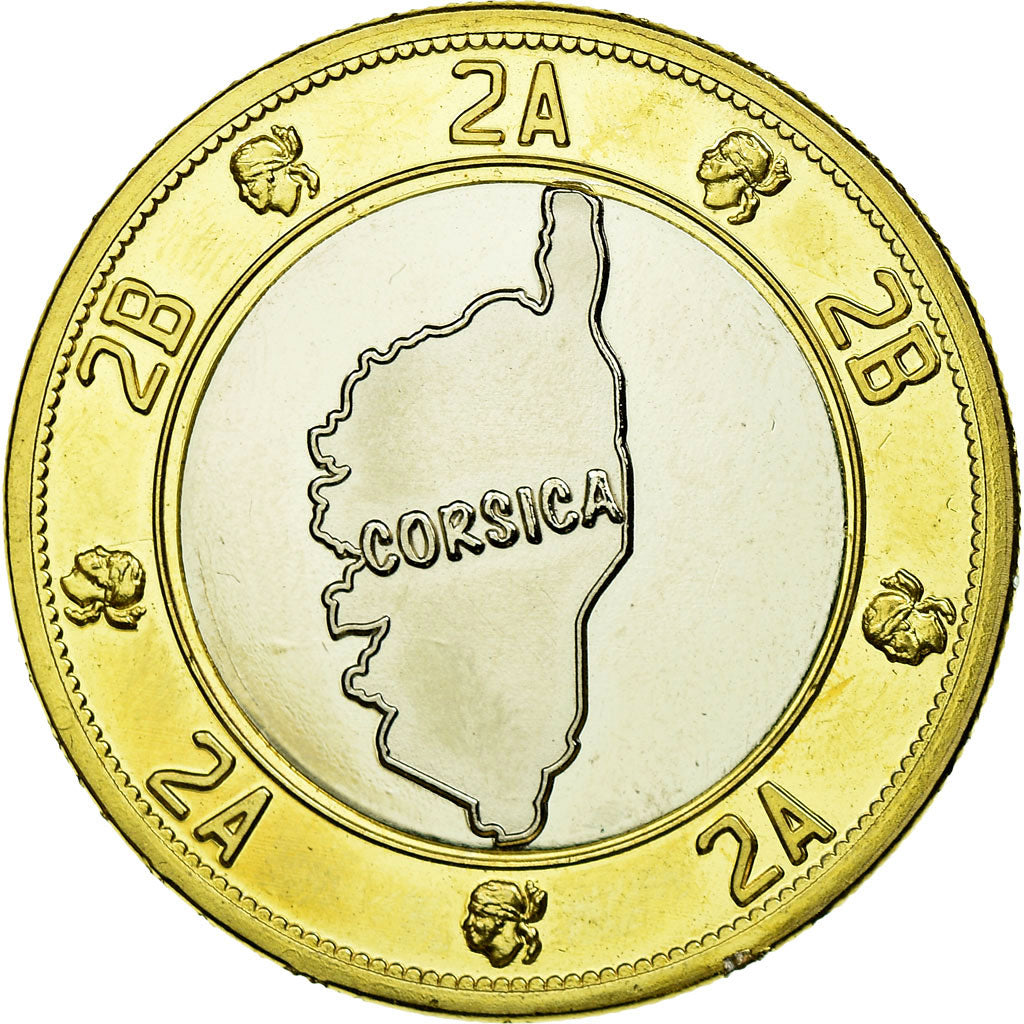 France, Token, Tourist Token, Corsica -, AU(55-58), Bi-Metallic