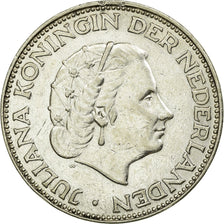 Coin, Netherlands, Juliana, 2-1/2 Gulden, 1962, AU(50-53), Silver, KM:185
