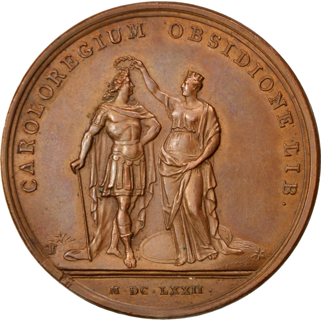 Frankrijk, Medal, Louis XIV, Politics, Society, War, Mauger, ZF+, Bronze