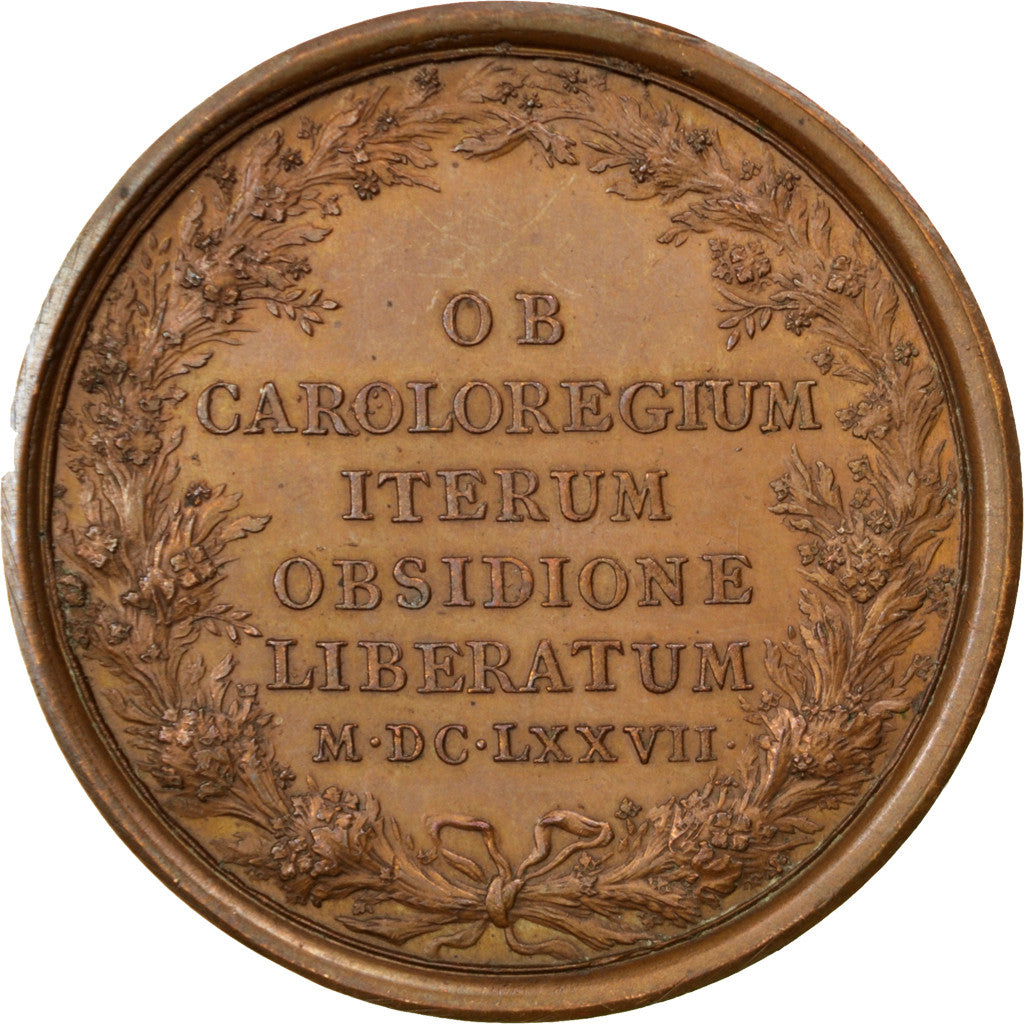 Frankrijk, Medal, Louis XIV, History, Mauger, PR, Bronze, Divo:165