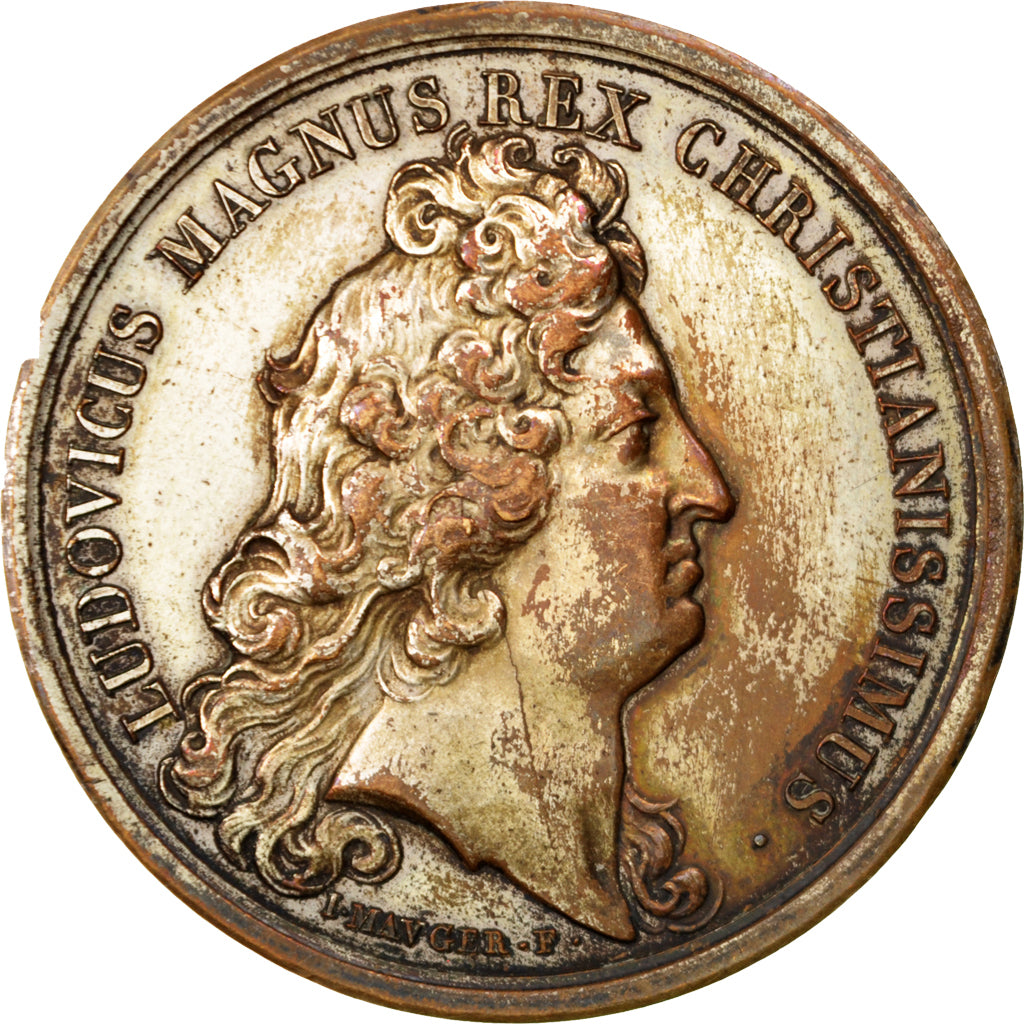 Frankreich, Medal, Louis XIV, History, Mauger, SS, Bronze, Divo:165