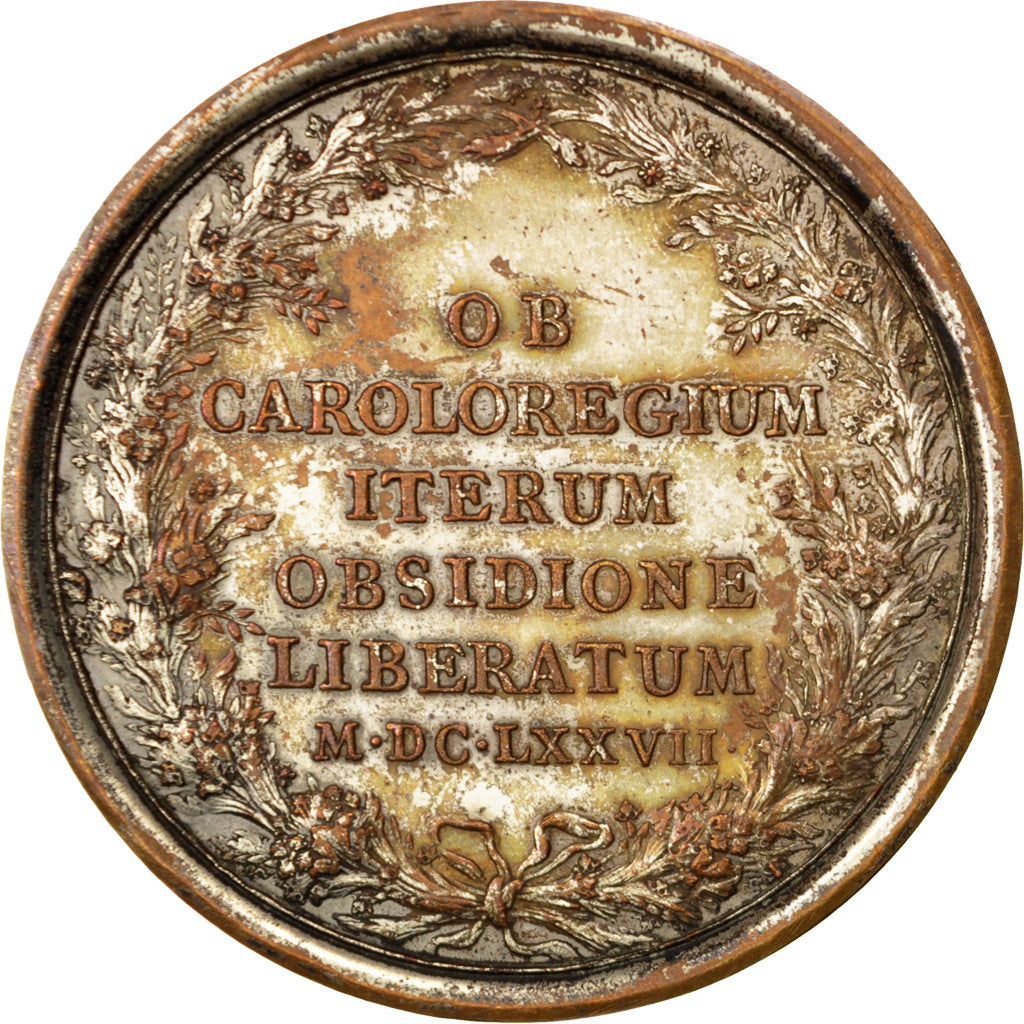 Frankreich, Medal, Louis XIV, History, Mauger, SS, Bronze, Divo:165
