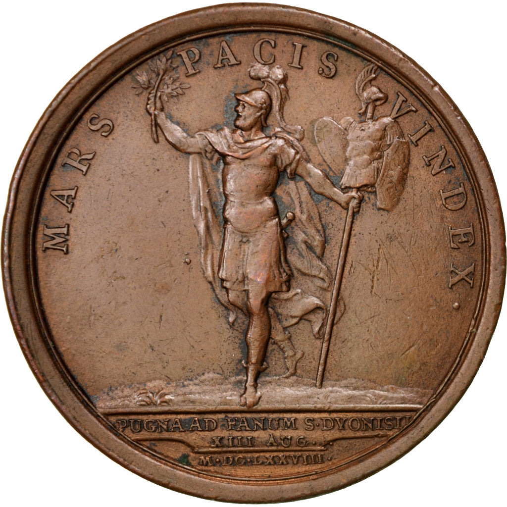 Frankreich, Medal, Louis XIV, History, Mauger, SS, Bronze, Divo:176