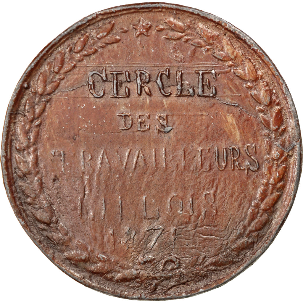 Francja, Medal, Trzecia Republika Francuska, Sztuka i Kultura, AU(50-53), Cyna