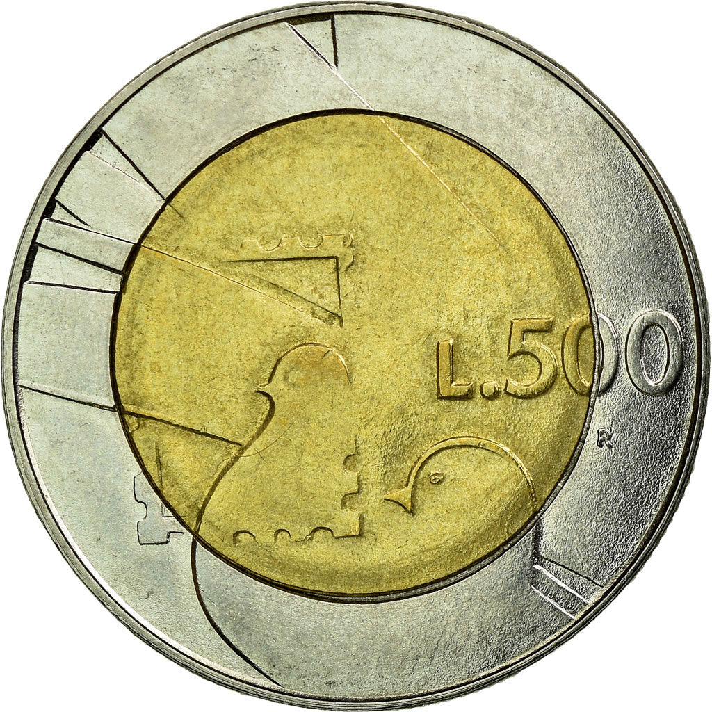Münze, San Marino, 500 Lire, 1990, Rome, SS, Bi-Metallic, KM:256