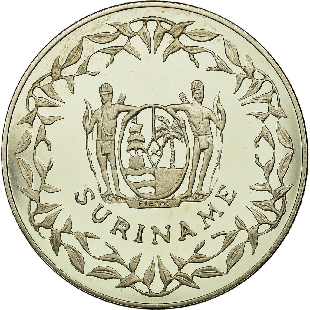 Coin, Surinam, 100 Guilder, 1996, MS(65-70), Copper-nickel, KM:47