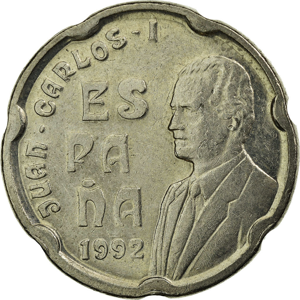 Coin, Spain, Juan Carlos I, 50 Pesetas, 1992, Madrid, AU(55-58), Copper-nickel