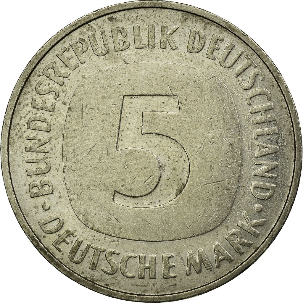 Moneda, ALEMANIA - REPÚBLICA FEDERAL, 5 Mark, 1992, Berlin, MBC, Cobre -