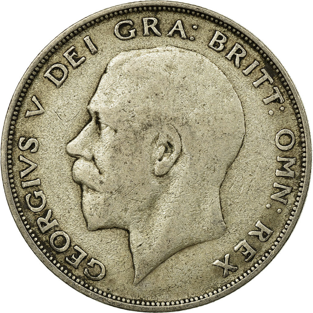 Münze, Großbritannien, George V, 1/2 Crown, 1921, S, Silber, KM:818.1a