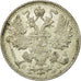Moneda, Rusia, Nicholas II, 15 Kopeks, 1913, Saint-Petersburg, MBC, Plata