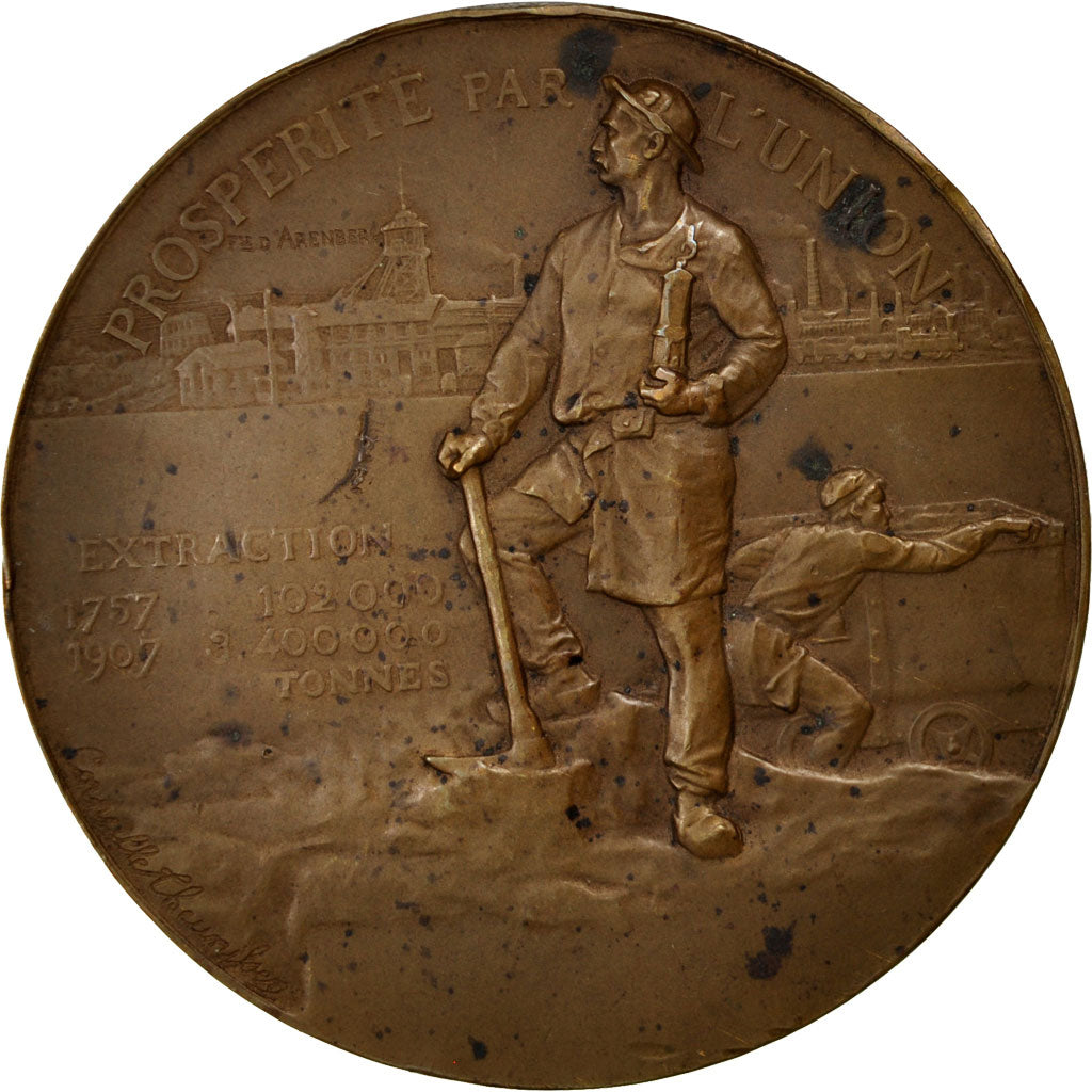 Frankreich, Medal, French Third Republic, Business & industry, Thennissen, SS