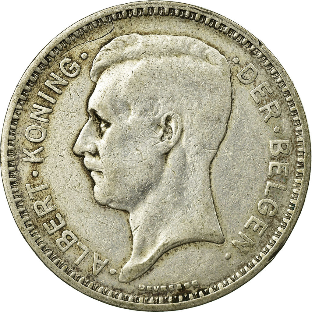 Coin, Belgium, 20 Francs, 20 Frank, 1934, EF(40-45), Silver, KM:104.1
