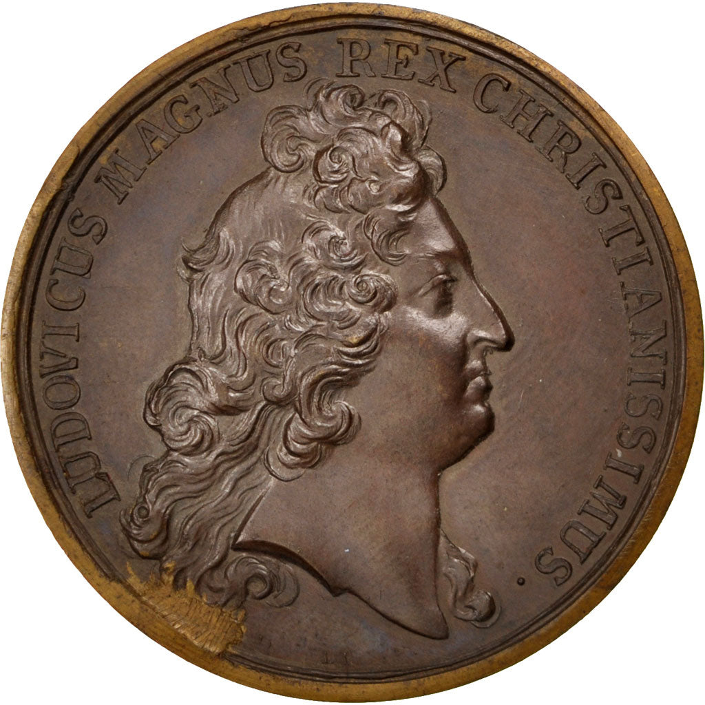 Frankreich, Medal, Louis XIV, History, Mauger, SS+, Bronze, Divo:142