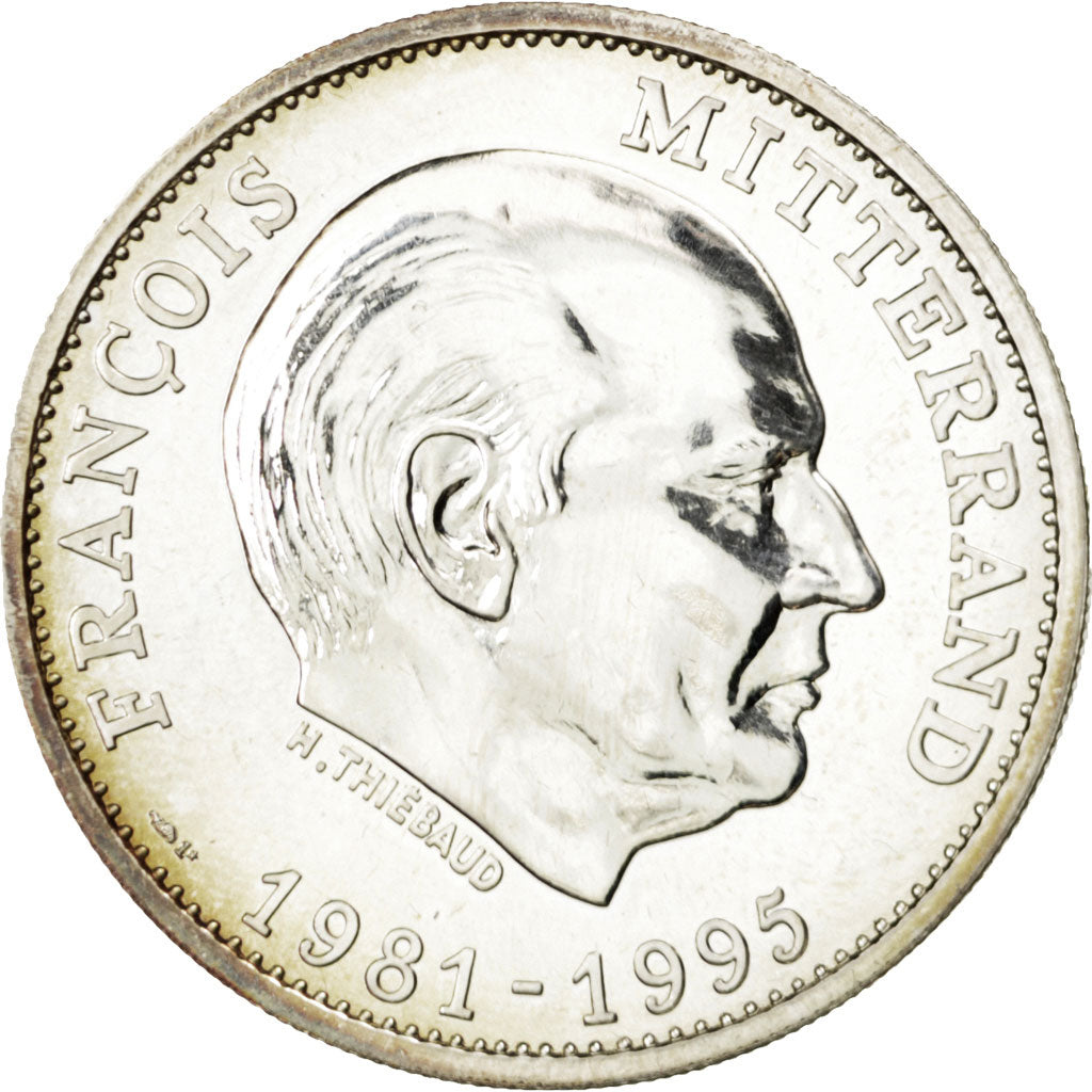 France, Medal, French Fifth Republic, History, Thiébaud, MS(65-70), Silver