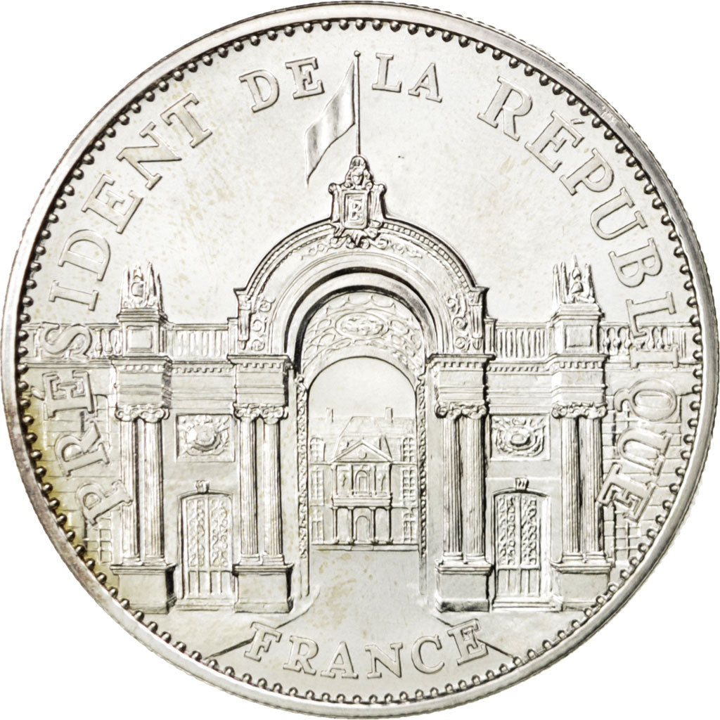 France, Medal, French Fifth Republic, History, Thiébaud, MS(65-70), Silver