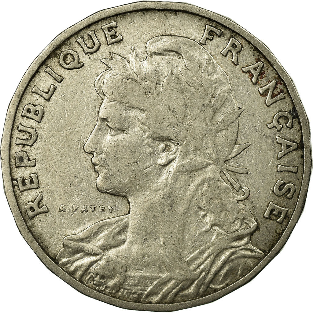 Münze, Frankreich, Patey, 25 Centimes, 1904, S+, Nickel, KM:856, Gadoury:364