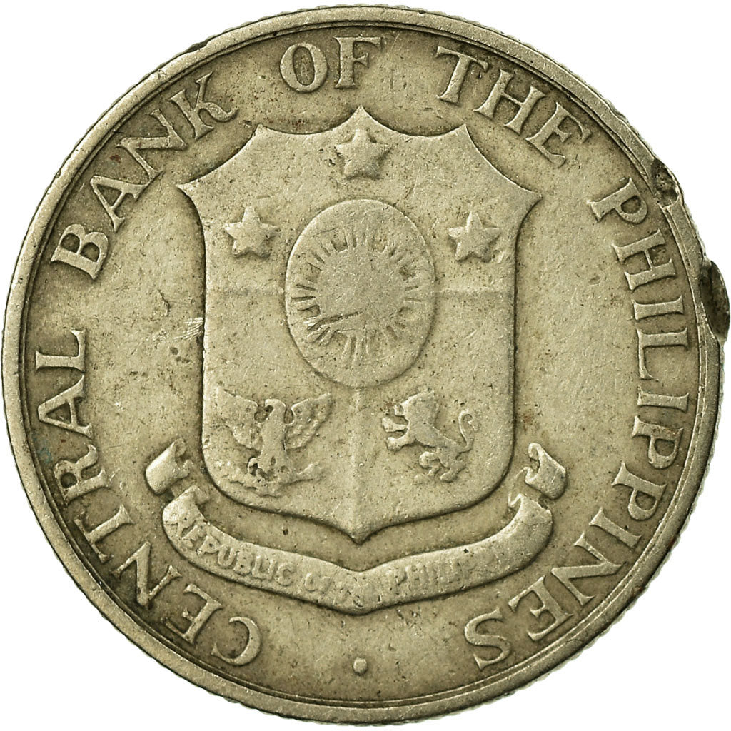 Coin, Philippines, 10 Centavos, 1960, VF(30-35), Copper-Nickel-Zinc, KM:188