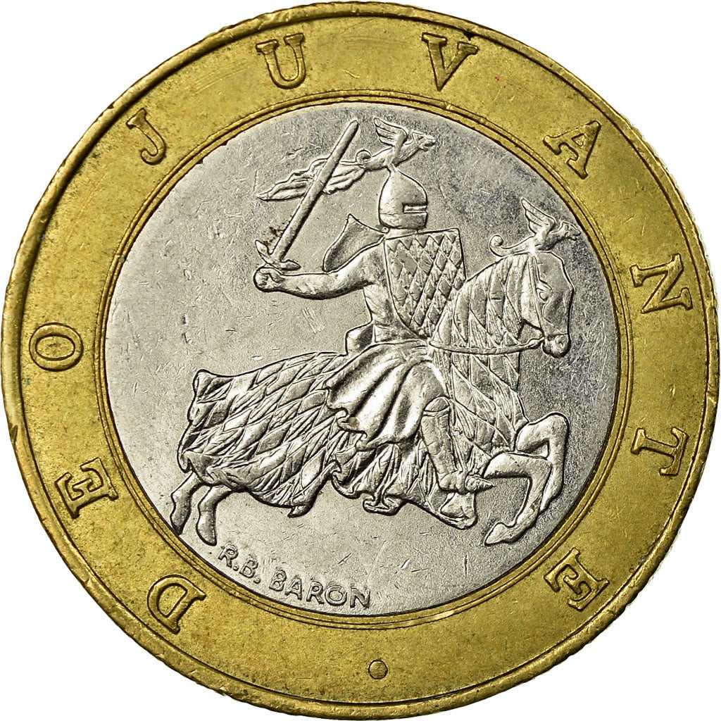 Moeda, Mónaco, Rainier III, 10 Francs, 1997, EF(40-45), Bimetálico, KM:163