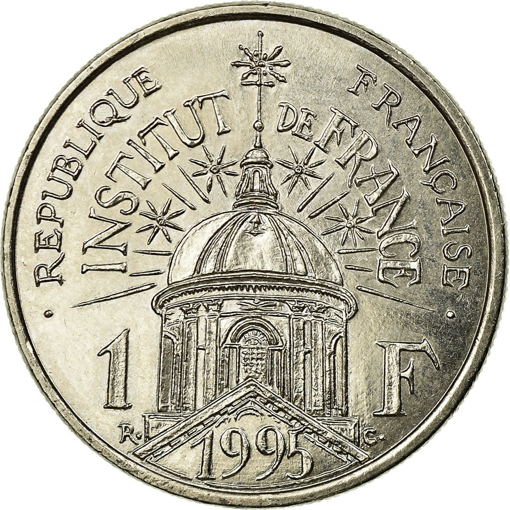 Moneta, Francja, Institut, Franc, 1995, Paris, EF(40-45), Nikiel, KM:1133