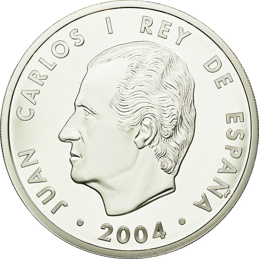 Spain, 10 Euro, 2004, MS(65-70), Silver, KM:1099