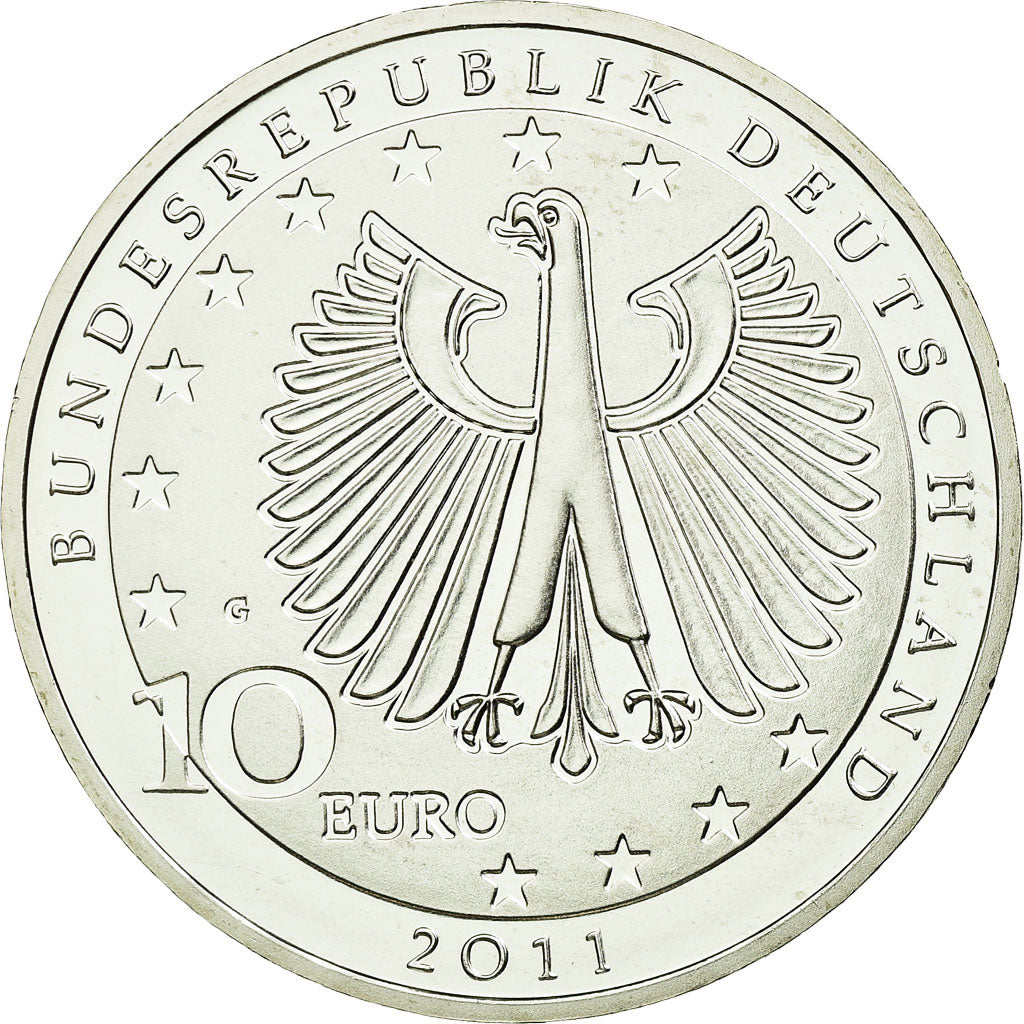 Deutschland, 10 Euro, 2011, STGL, Silber, KM:295