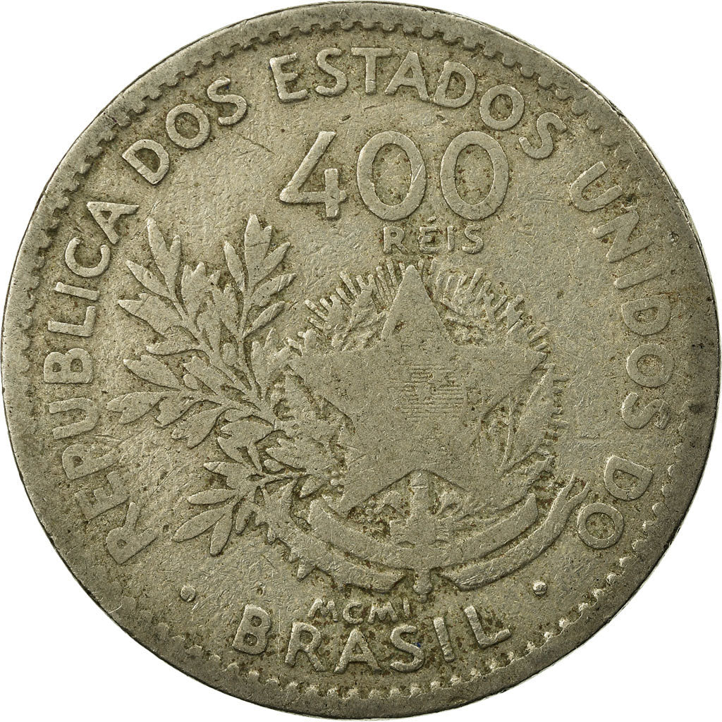 Münze, Brasilien, 400 Reis, 1901, S, Copper-nickel, KM:505