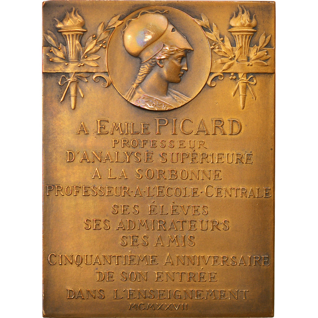 Francia, medaglia, Professeur Emile Picard, Sorbonne, Sciences & Technologies