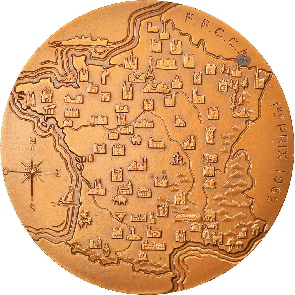 France, Médaille, France, Les Monuments Historiques, Arts & Culture, Turin