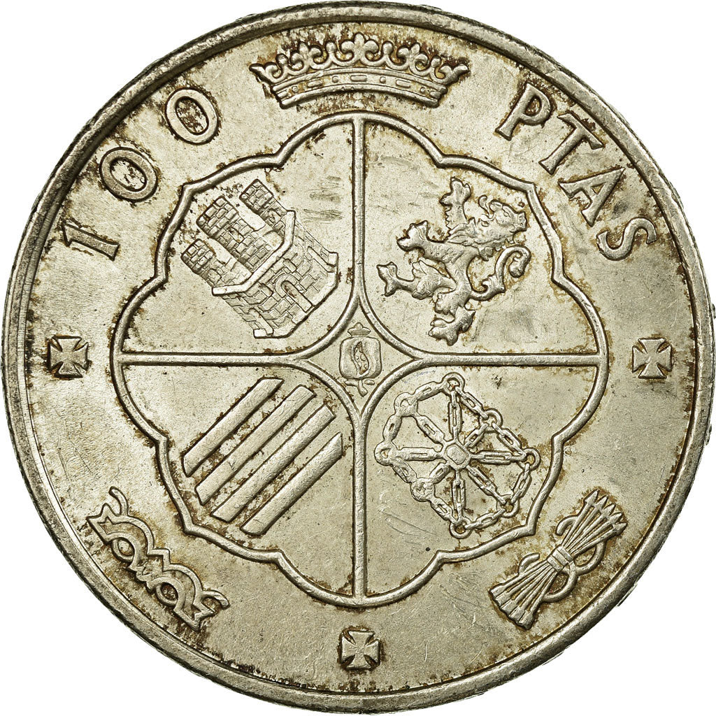 Coin, Spain, Caudillo and regent, 100 Pesetas, 1967, Madrid, EF(40-45), Silver