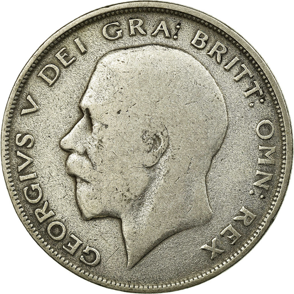 Coin, Great Britain, George V, 1/2 Crown, 1920, VF(20-25), Silver, KM:818.1a
