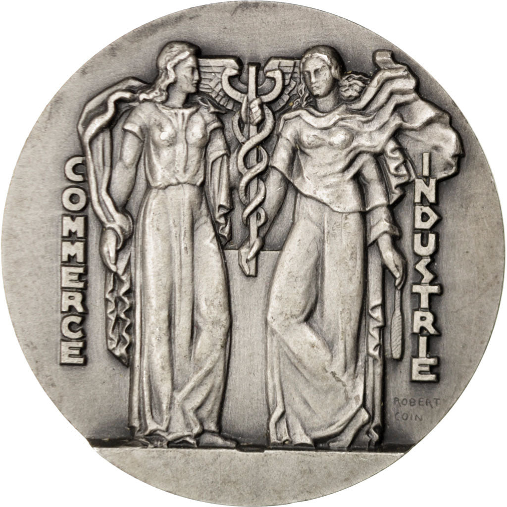 Frankrijk, Medal, French Fourth Republic, Business & industry, PR, Zilver