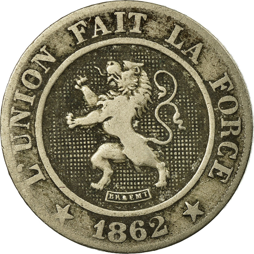 Coin, Belgium, Leopold I, 10 Centimes, 1862, VF(20-25), Copper-nickel, KM:22