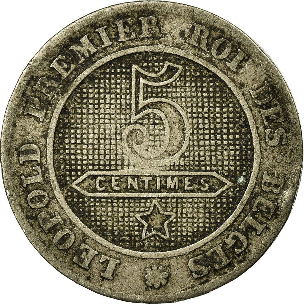 Coin, Belgium, Leopold I, 5 Centimes, 1863, F(12-15), Copper-nickel, KM:21