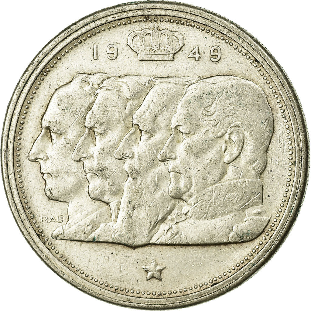 Monnaie, Belgique, 100 Francs, 100 Frank, 1949, TTB, Argent, KM:139.1