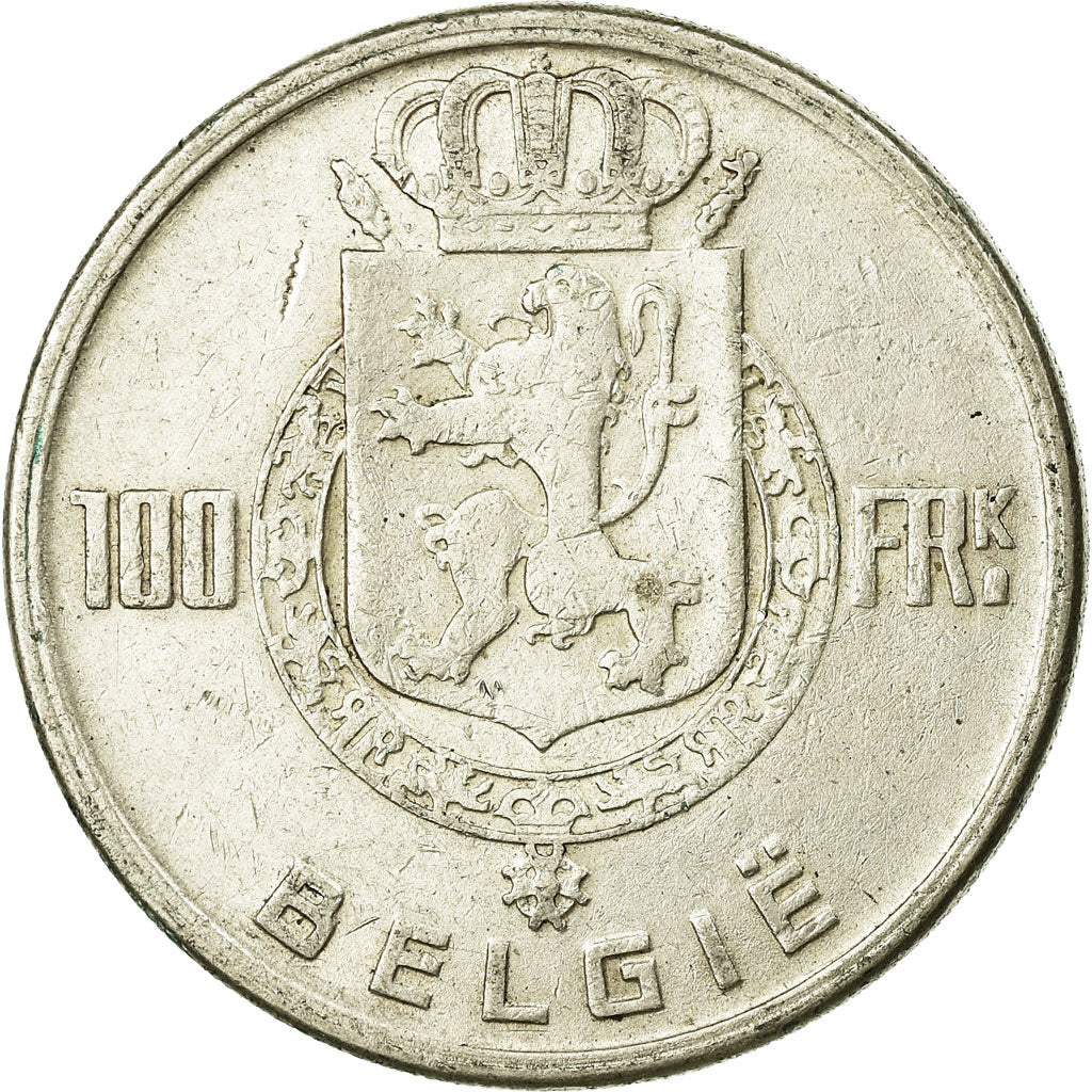 Monnaie, Belgique, 100 Francs, 100 Frank, 1949, TTB, Argent, KM:139.1
