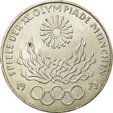 Coin, GERMANY - FEDERAL REPUBLIC, 10 Mark, 1972, Munich, EF(40-45), Silver