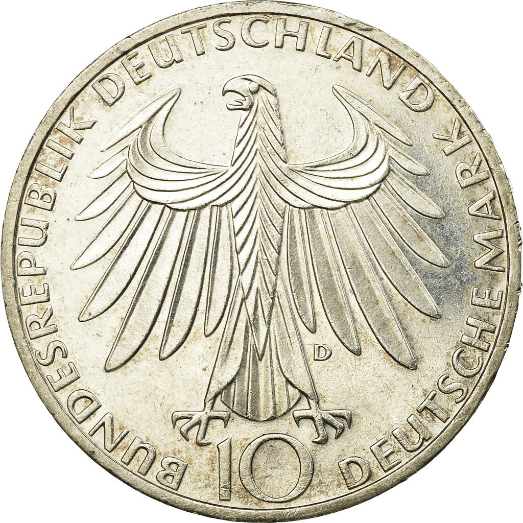 Munten, Federale Duitse Republiek, 10 Mark, 1972, Munich, PR, Zilver, KM:132