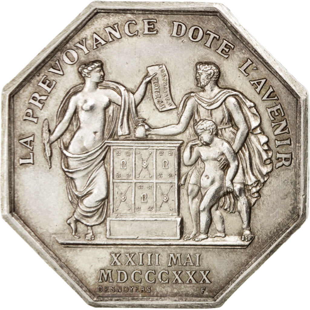 France, Jeton, Insurance, Politics, Society, War, SUP, Argent, Gailhouste:443