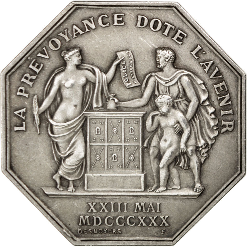 Francja, Medal, Ubezpieczenie, Polityka, społeczeństwo, wojna, AU(55-58)