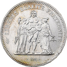 France, 50 Francs, Hercule, 1974, MDP, Avers 20 francs, Argent, SUP