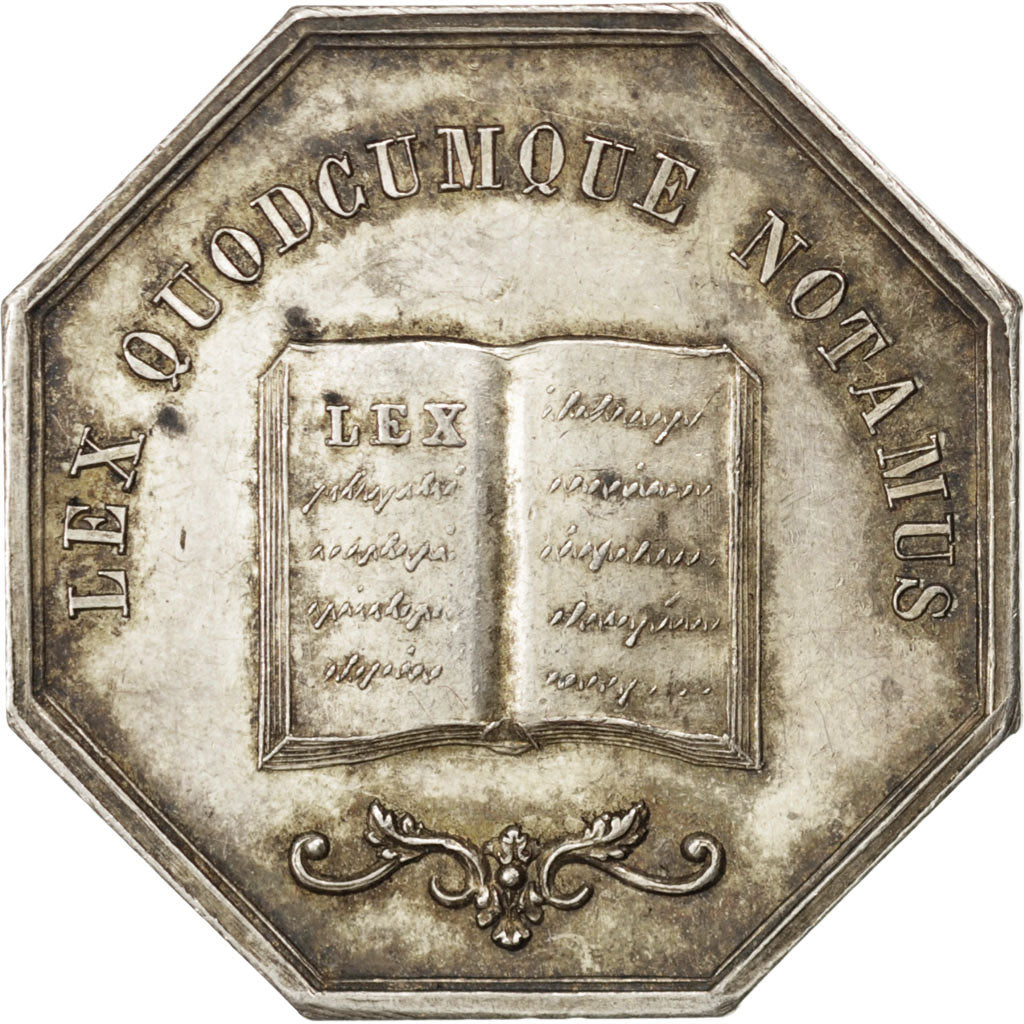 France, Token, Notary, AU(50-53), Silver