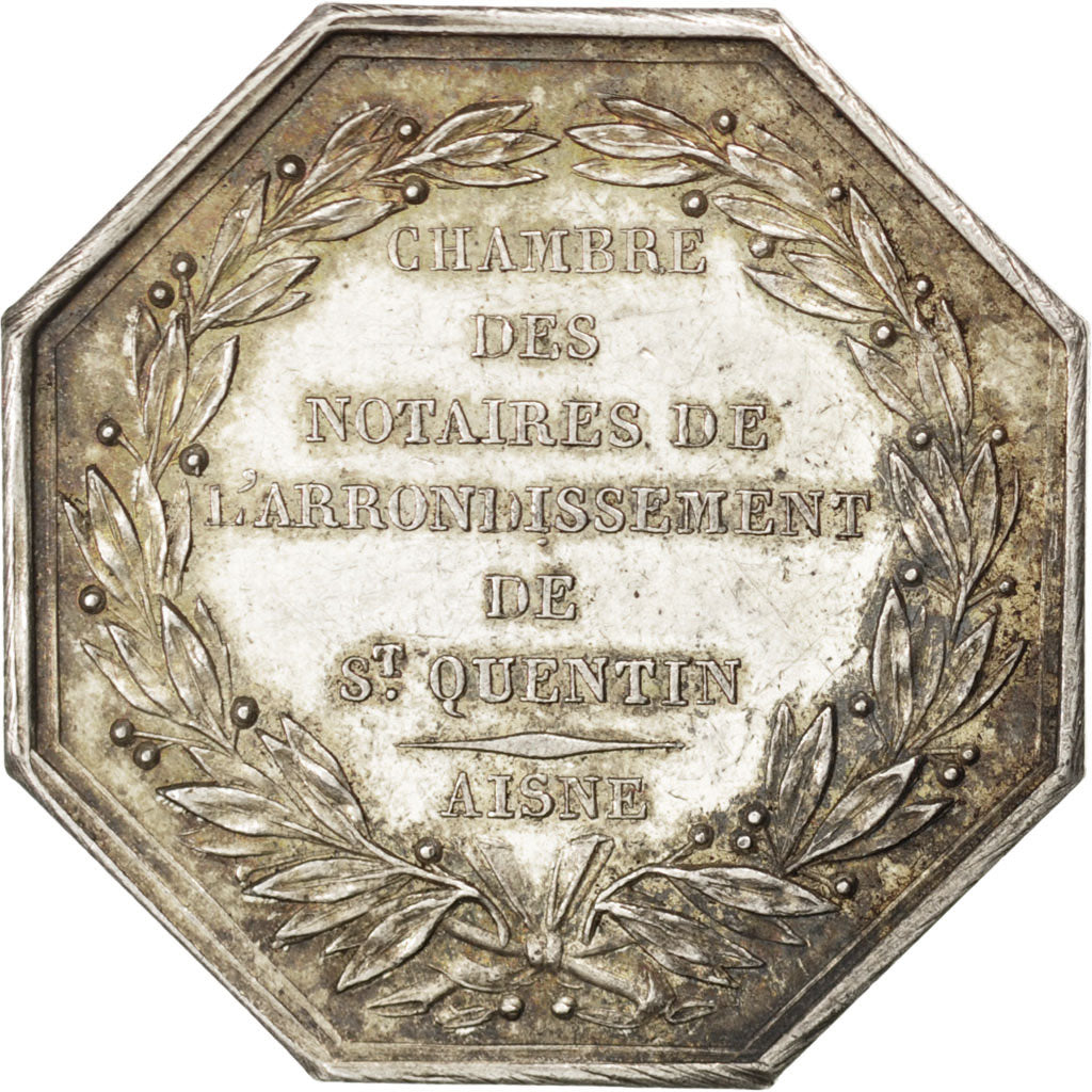 France, Token, Notary, AU(50-53), Silver