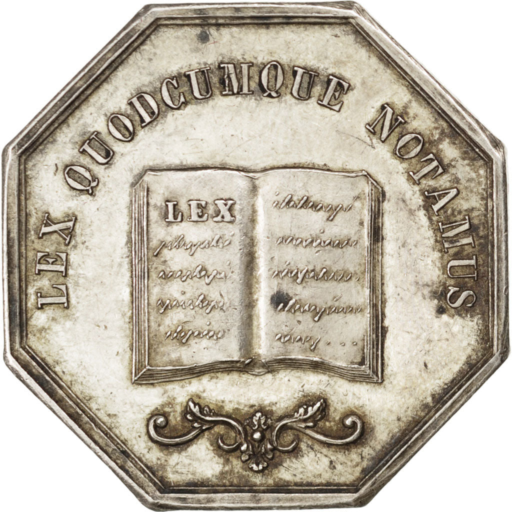 France, Token, Notary, AU(50-53), Silver