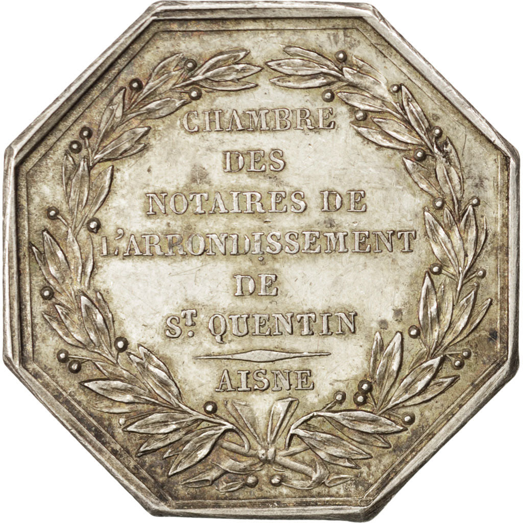 France, Token, Notary, AU(50-53), Silver