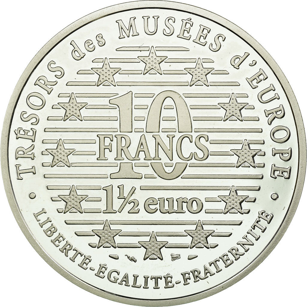 Moneda, Francia, 10 Francs-1.5 Euro, 1996, Paris, EBC+, Plata, KM:1158