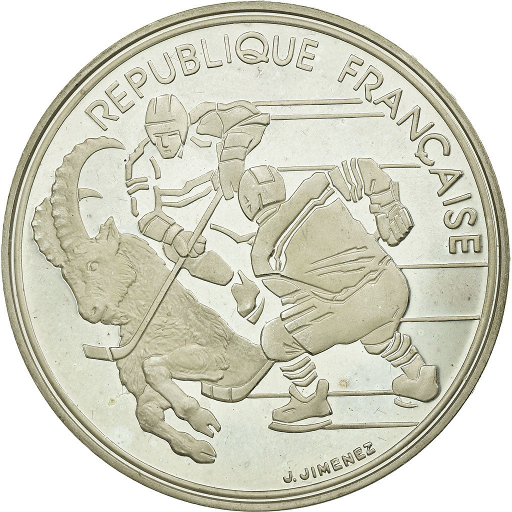 Moneta, Francja, 100 Francs, 1991, Paris, MS(63), Srebro, KM:993, Gadoury:C16