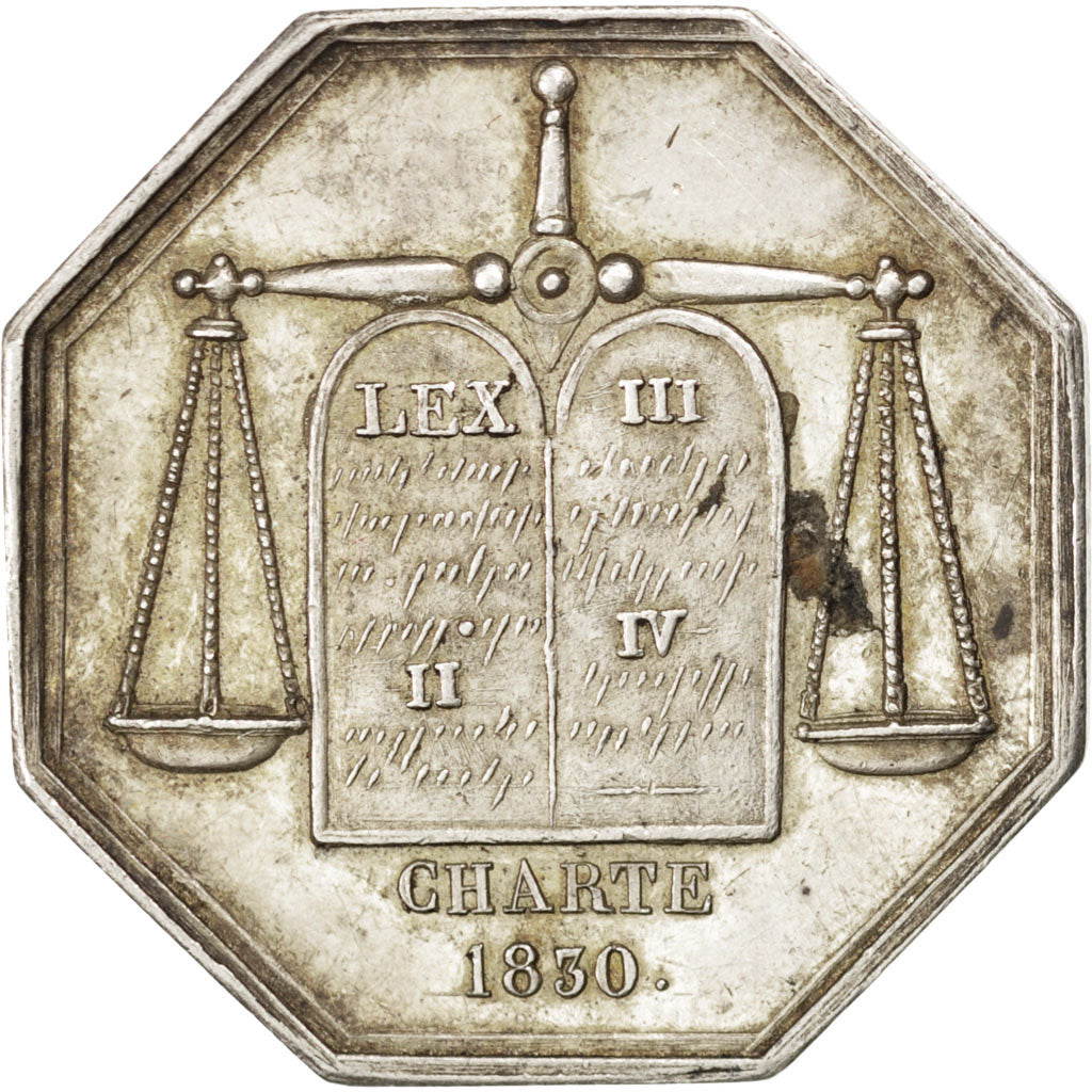 France, Token, Notary, AU(50-53), Silver