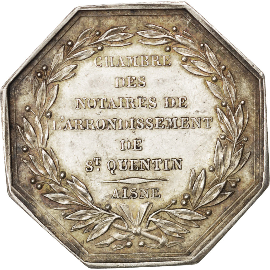 France, Token, Notary, AU(50-53), Silver