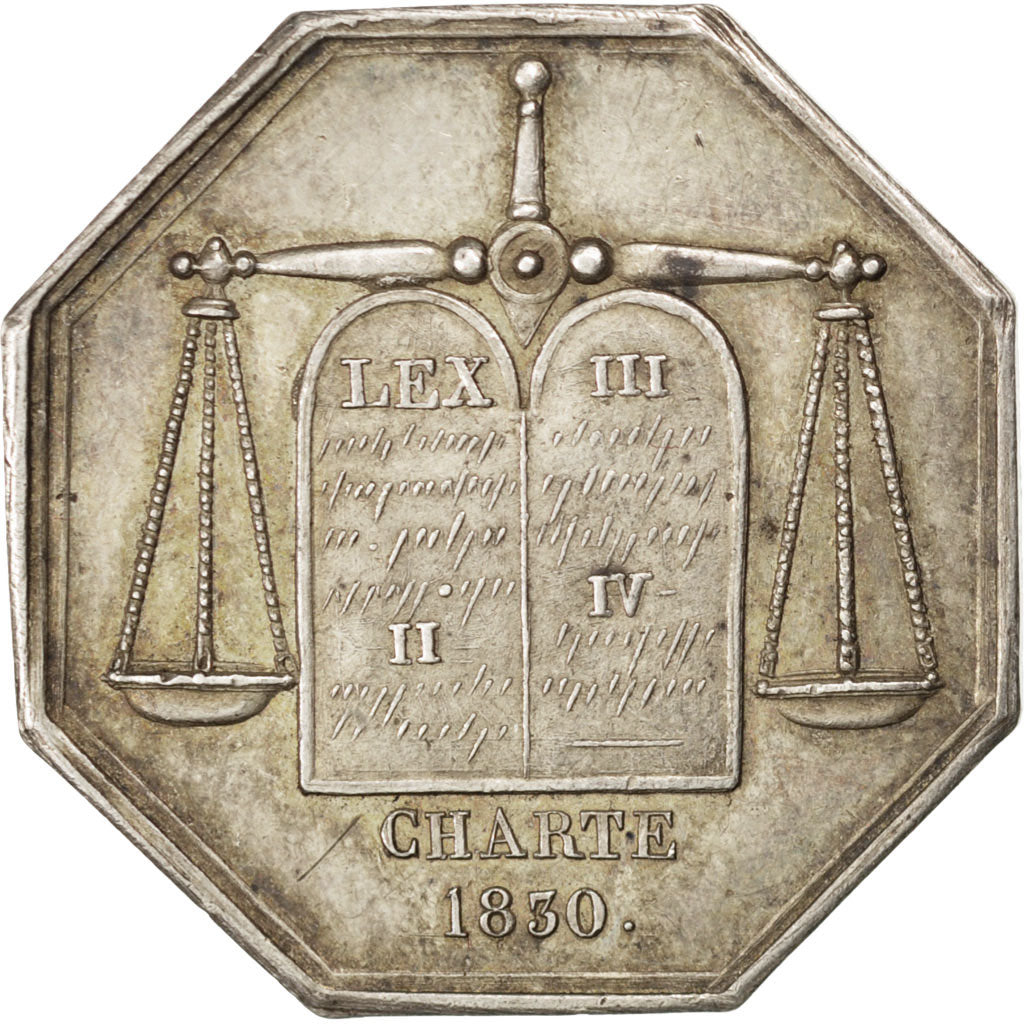 France, Token, Notary, AU(50-53), Silver