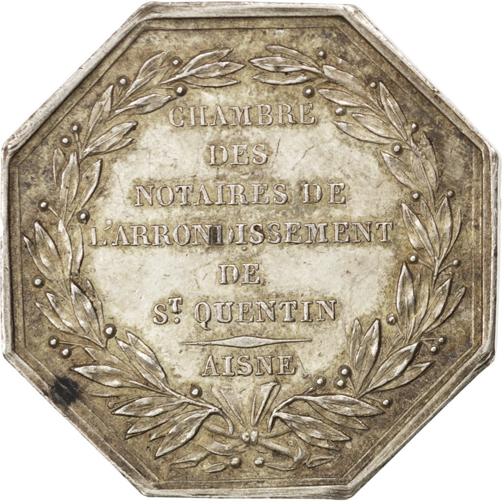 France, Token, Notary, AU(50-53), Silver